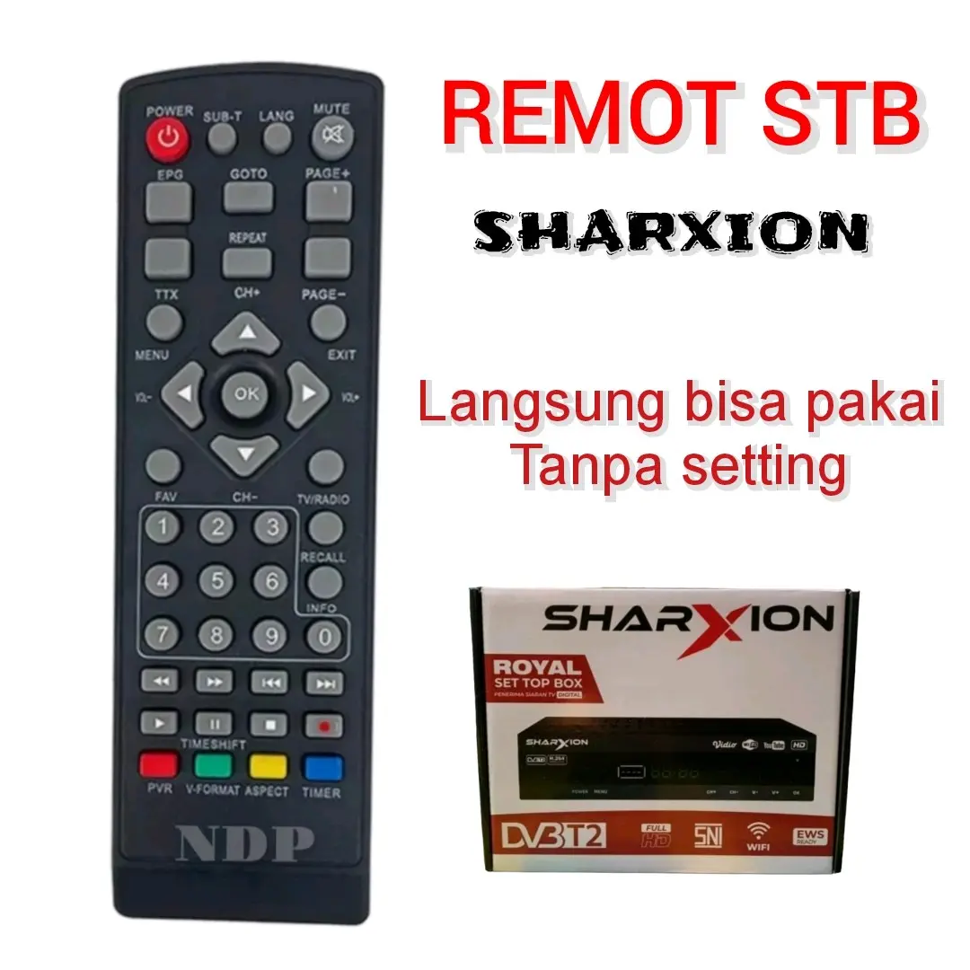 Remot untuk set top box sharxion