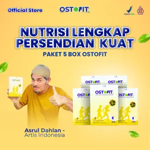 Susu Ostofit 5 Box Original | Minuman Susu Bubuk Manis Murni BPOM HALAL | AKUN RESMI OSTOFIT [Bisa COD] Dairy Milk
