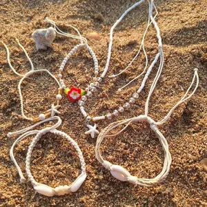 PAKET HOLIDAY IN BALI Spesial Gelang & Kalung SEA VIBES Oleh Oleh Khas Bali Murah Craftdewata Dewasa