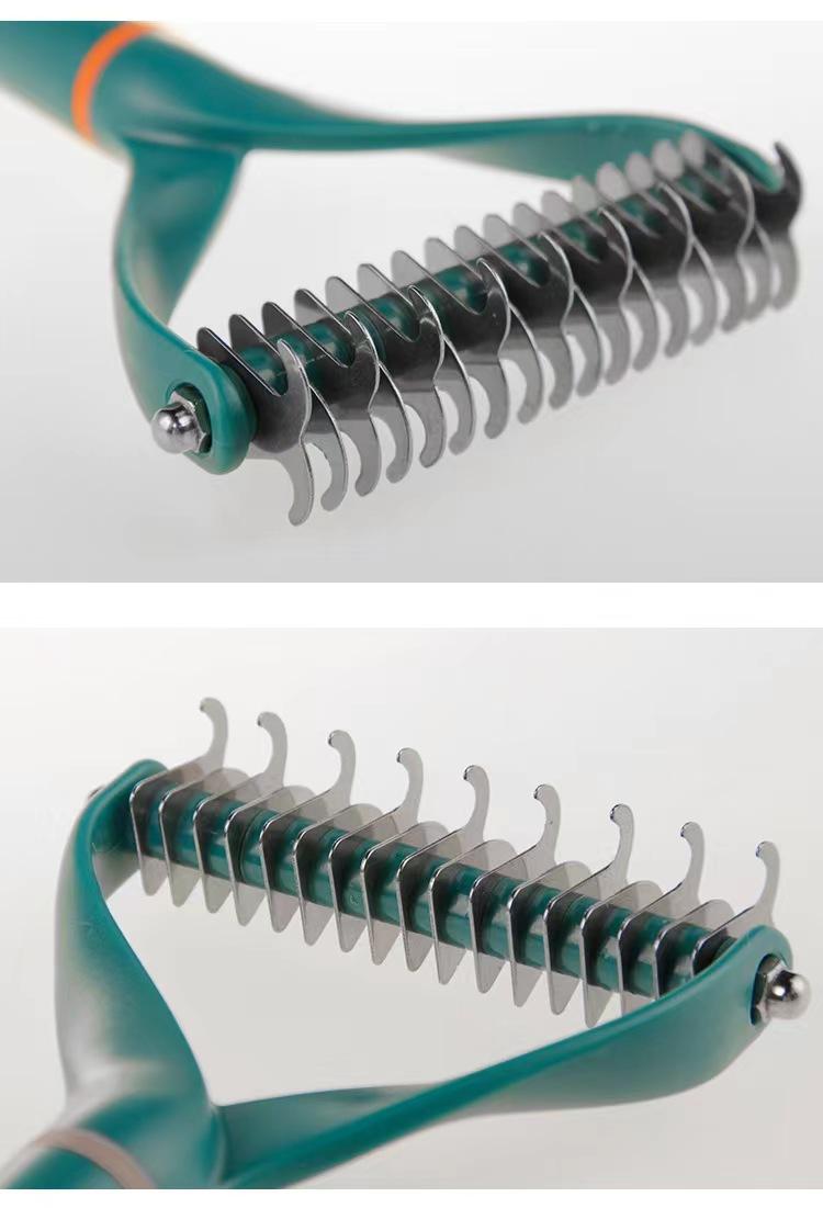 Product Introduction of Pet Hair Remover Stainless Steel Dog Brush for Small Medium Dogs Golden Retriever Border collie Pets Grooming Comb Accessories 16