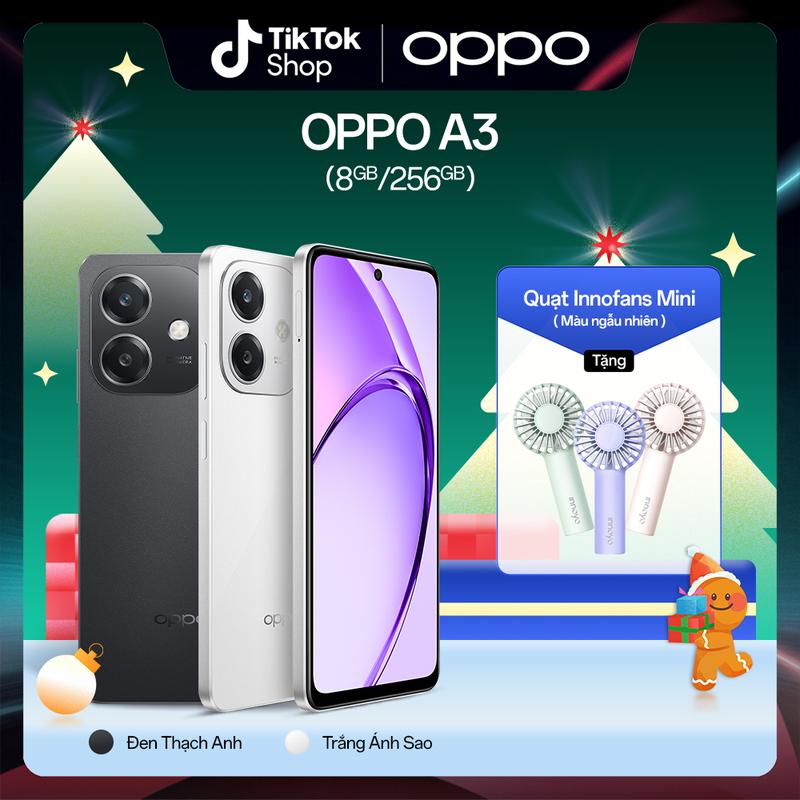  Điện Thoại OPPO A3  8GB 256GB  | Tặng Kèm Quạt Cầm Tay InnoFans Mini | Bảo Hành 1 Năm | Hàng Chính Hãng 