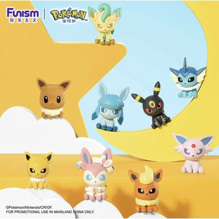 Funism Pokemon Palmsize Wonder Series 2 / Pokemon Mini Figure /EEVEELUTION Jolteon Vaporeon Flareon Umbreon Sylveon Espeon Glaceon Leafeon POKEBALL