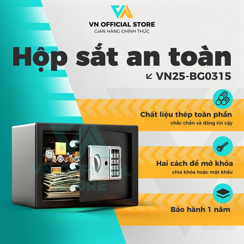 SAFE tủ két sắt hiện đại Hộp an toàn cao cấp cho văn phòng tại nhà khách sạn hộp an toàn kỹ thuật số hộp đựng tiền hộp an ninh bằng kim loại két sắt 23X17X17CM 35CM