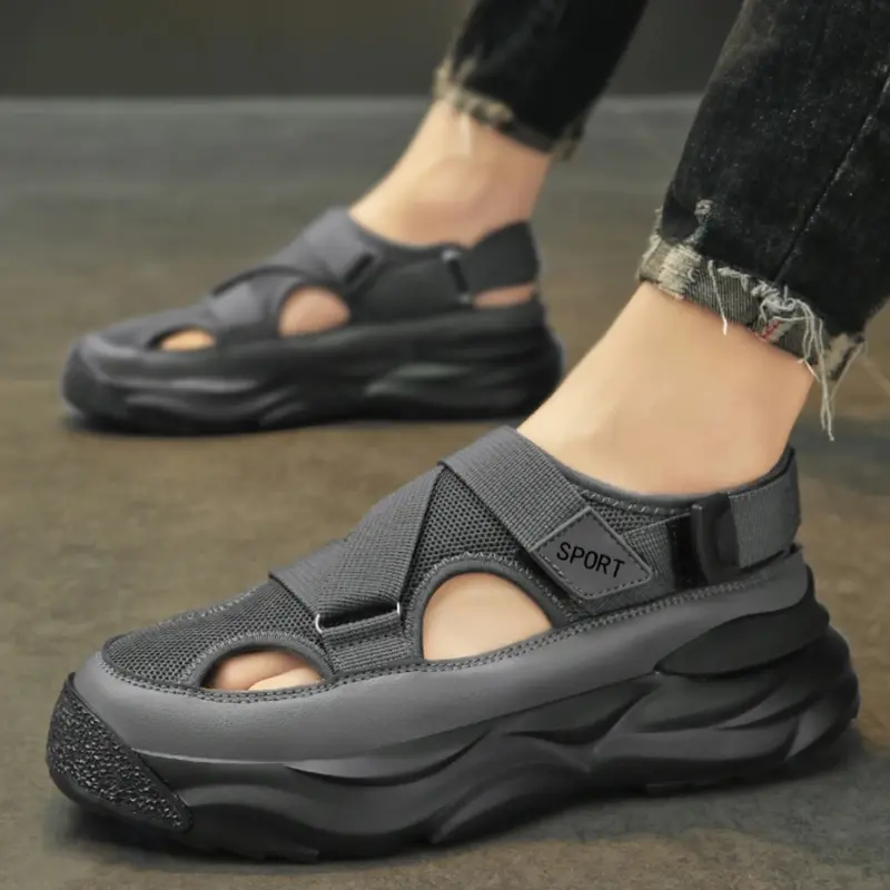 ANTI JEBOL Sepatu Sandal Pria Import 2024 B-2 Terbaru Slipper Summer Kekinian Sendal Kasual Karet 2