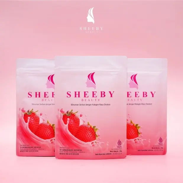 Paket 3 pcs Sheeby Collagen Drink Minuman Kollagen Pemutih Badan - Memutihkan dan Mencerahkan - Glutathione beauty
