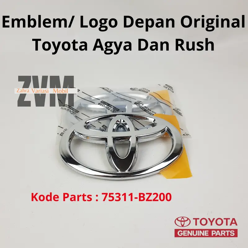 Toyota Emblem Logo Depan Original Toyota Agya Dan Rush/ Emblem Logo Depan Grill Grille Radiator Toyota Rush Agya 75311-BZ200 4