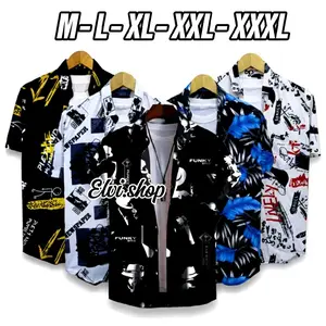 Kemeja pria motif lengan pendek keren trendy 2026