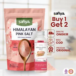 [Buy 1 Get 1 Free] Garam Himalaya 1 Kg Asli Safiya Pink Himalayan Salt Natural Merah
