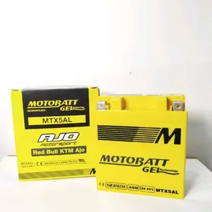 AKI MOTOR MIO SPORTY MTX5AL,  supra fit ,vega ZR zupiter z burhan , aki kering gel Motobatt Motorcycle