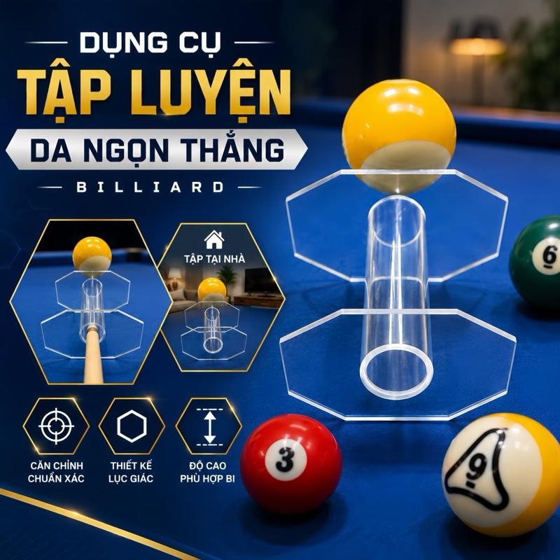 Dụng Cụ Tập Luyện Da Ngọn Thẳng Billiard Hình Lục Giác Điều Chỉnh Độ Cao Tập Tại Nhà