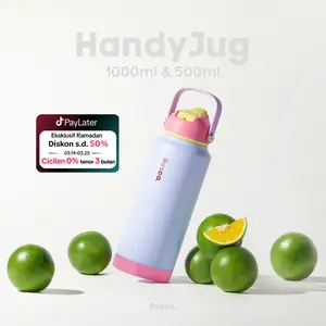 Rosca HandyJug Tumbler Stainless 1 Liter Botol Minum 1 Liter Tahan Panas / Dingin Portable Stainless Steel Tumblr