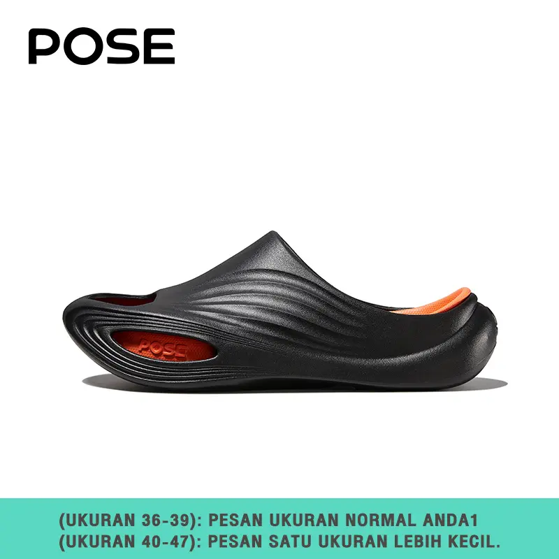 【pose_id_live Recovery Sandal】【Dukungan Ginting】POSE x RELAX AIR sandal elastisitas Nyaman pembasahan Dukungan plantar Bernapas Olahraga di luar ruangan Pria dan wanita Pasangan Santai Serbaguna canggih Kepopuleran 2025 Produk baru P1257306 4