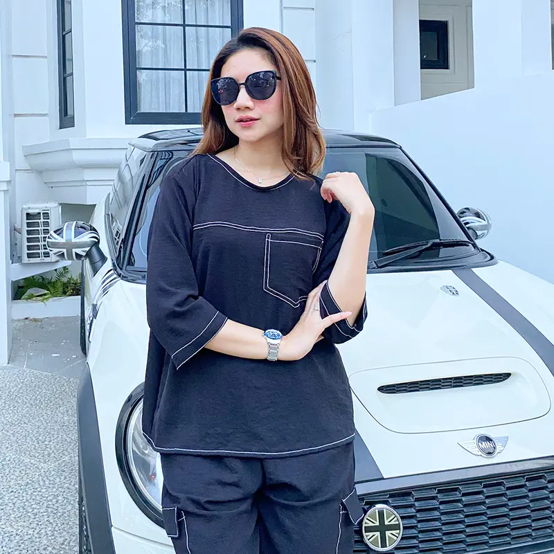 db - REVINA baju setelan wanita kekinian one set korean style terbaru 2025 setcel cargo lis 1