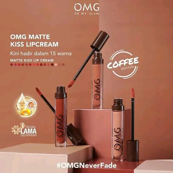 OMG Lipcream coffee edition (Hanya satu shade)   Burgundy Gloss