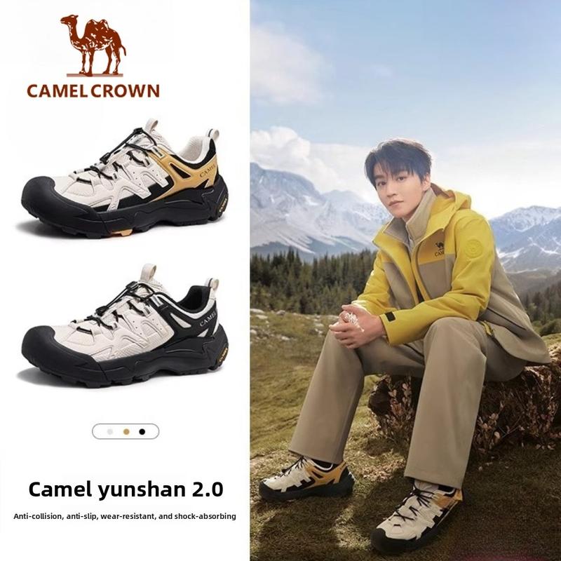  【Vân Sơn 2.0  Giày Nam CAMEL CROWN Mùa Thu Đông Lót Nhung Giày Thể Thao Đi Chơi Ngoài Trời Leo Núi Đi Bộ Đường Dài Giày Nữ G15AX48081 G15A852097 G25AX48081 G25A852097 