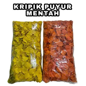 Kripik Singkong Puyur Mentah Gurih - Snack Cemilan Asin Keripik Pedas