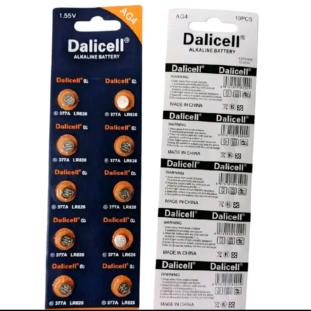 Baterai 377A LR626 1 Lembar isi 10pcs dalicell original /Alkaline battery / Baterai jam tangan /watches