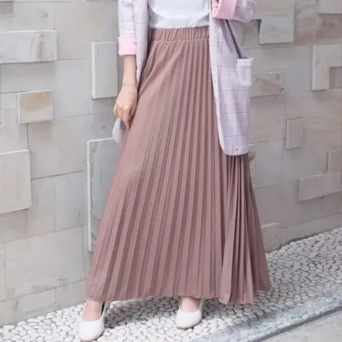 (1KG muat 4pcs) Rok Plisket Mayung / Maxi Skirt Jumbo