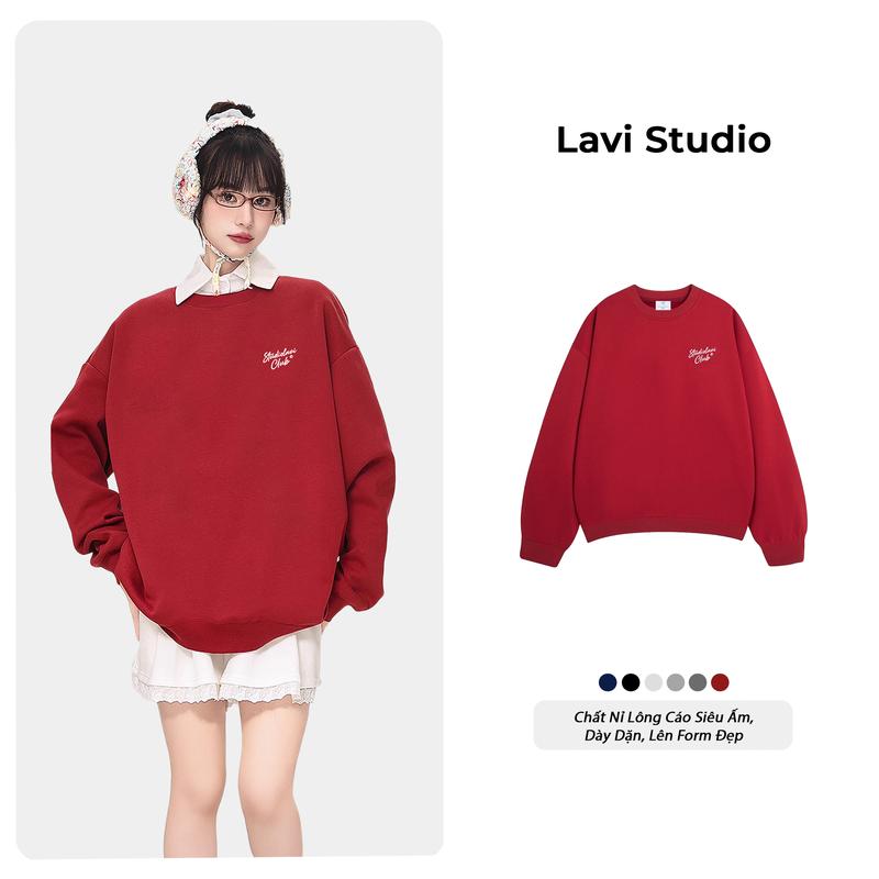 Áo Sweater Nỉ Lông Cáo Cao Cấp Lavi Studio Minimal