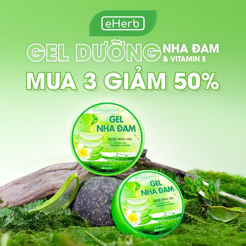 MUA 2 GIẢM 50% Gel Dưỡng Ẩm Body Lô Hội Tươi 98% Cấp Nước Mềm Da Dịu Vùng Wax Lông Bikini - Dịu Da Cháy Nắng - Spa Nữ Skincare Dưỡng Body Làm Đẹp Da Kem Dưỡng Thể Whitening Women