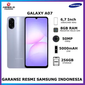 SAMSUNG GALAXY A 07 8GB 256GB GARANSI RESMI SAMSUNG INDONESIA