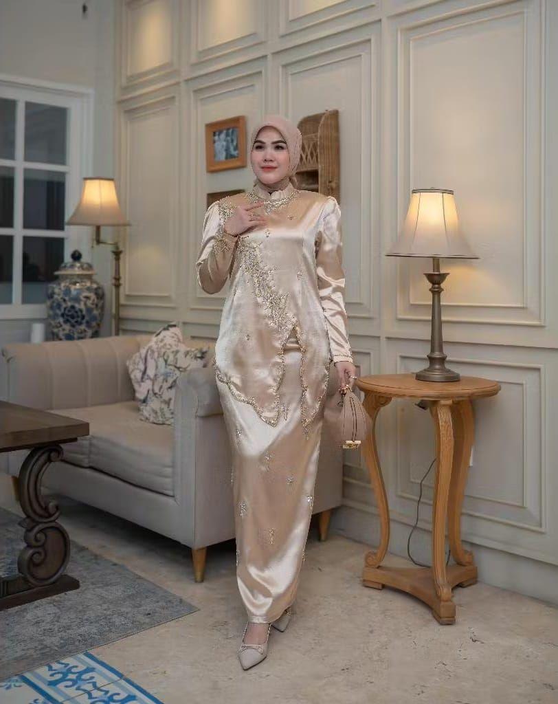 SET SERIES LEONI//SETELAN KEBAYA/PATET TERBARU/SETELAN KEBAYA MALAYSIA/KEBAYA WISUDA//KONDANGAN TERBARU Dress Payet Baju Pesta Panjang Remaja