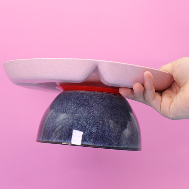 Product Introduction of Double Sided Baby Suction Cup Mat Tableware Sucker Anti-slip Bowl Dish Bowl Cup Pad Coaster 5