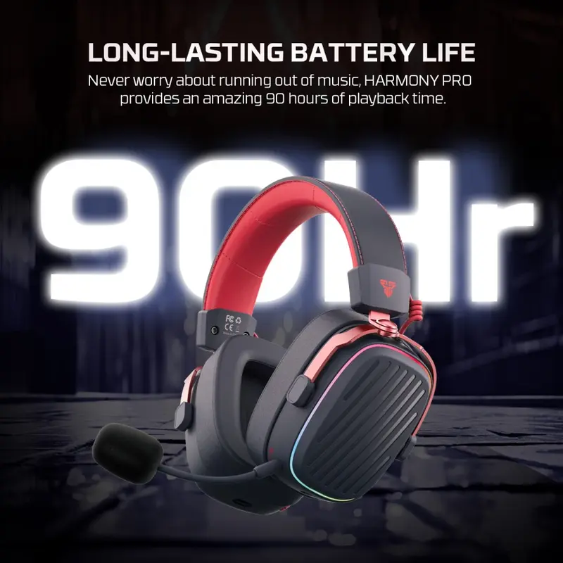 Fantech Harmony Pro WHG02P / WHG-02P / WHG02-P Virtual 7.1 Headset Gaming 3 Connections Wireless Bluetooth Wired 2