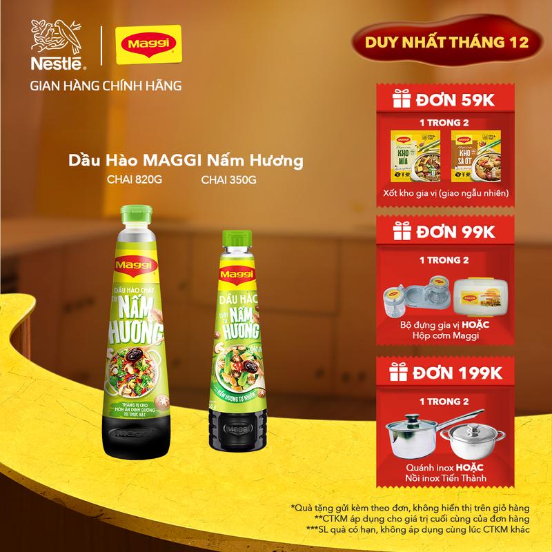 Nestlé VN Dầu Hào MAGGI Nấm Hương chai 350g 820g-ST