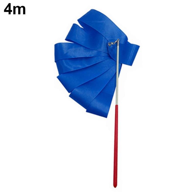 Product Introduction of 2M 4M Colorful Dance Ribbon Gym Rhythmic Art Gymnastic Streamer Gymrama Ribbo Stick Rod X3Z0 36