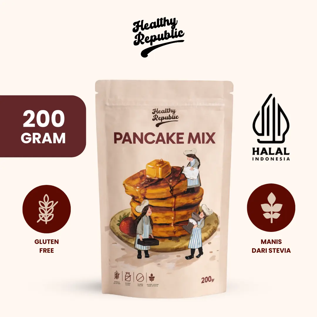 Healthy Republic Pancake Mix Vanilla 200gram