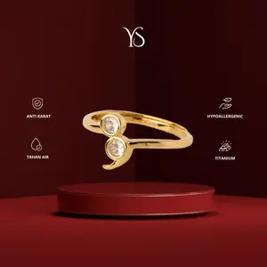 YS - Semicolon Ring CINCIN Semicolon Titanium Anti Karat