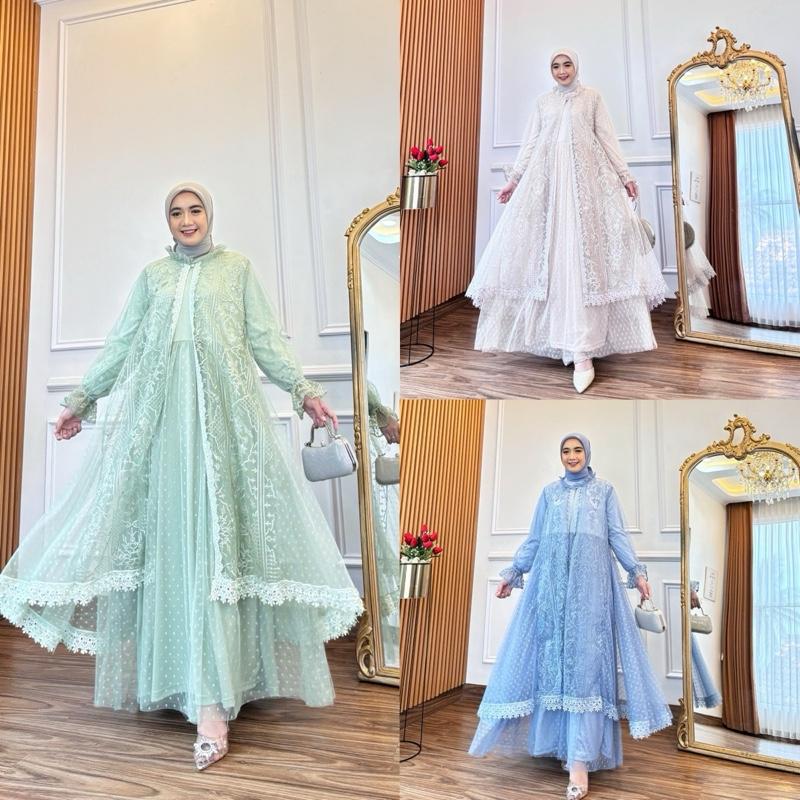 Windi Dress Outer Brukat Gamis 7