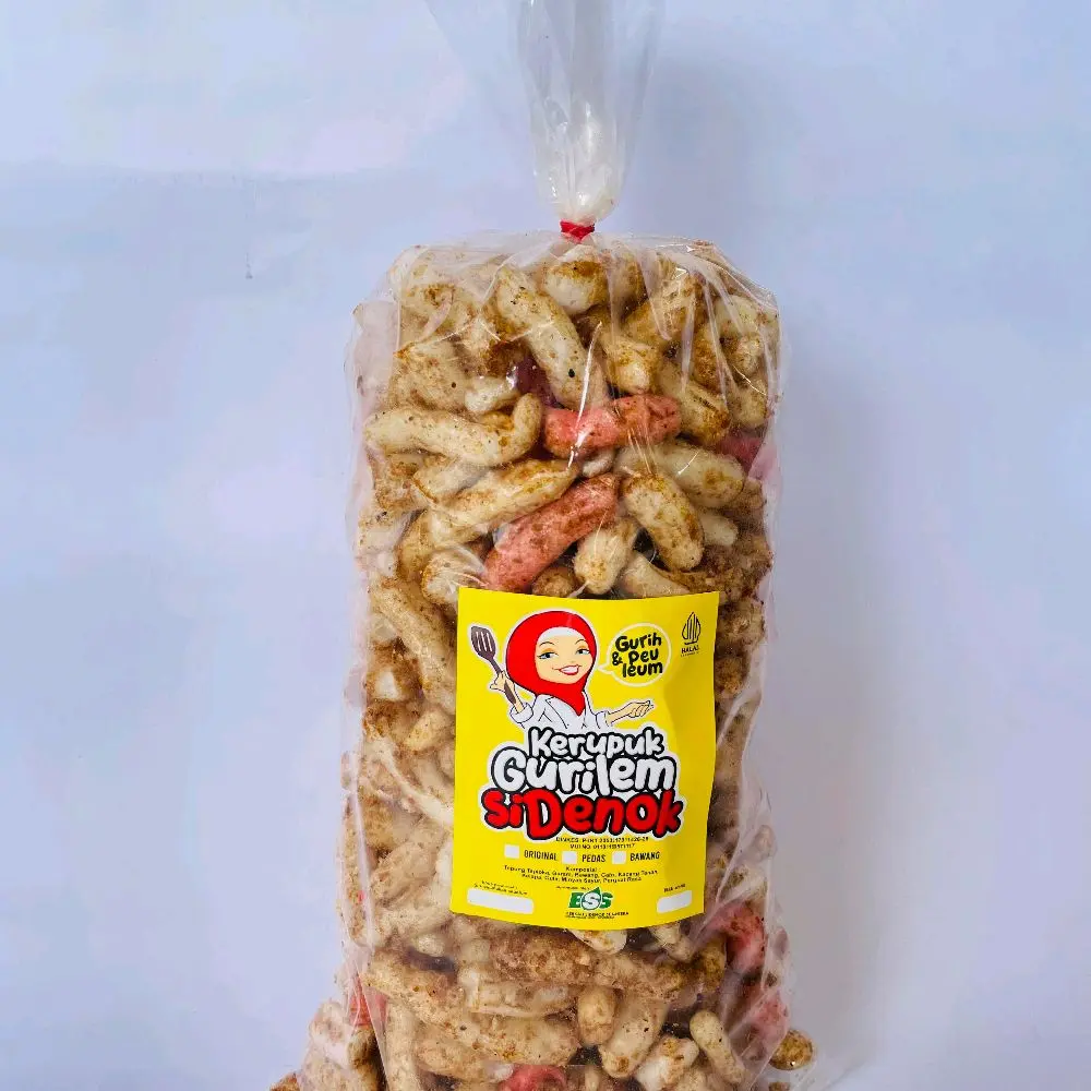 Kerupuk gurilem original kacang bawang