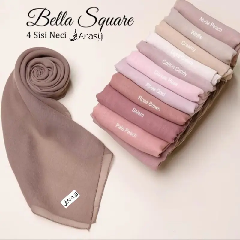 Arasy Hijab Bella Square Segitiga Muslim, Kerudung Segi Empat Bahan PolyCatoon, Adem Jaitan Necy & Rapih, Cocok untuk Muslimah, Tampil Cantik dan Nyaman, Ideal untuk Ramadhan voal Arasy Hijab Bella Square Segitiga Muslim, Kerudung Segi Empat Bahan PolyCatoon, Adem Jaitan Necy & Rapih, Cocok untuk Muslimah, Tampil Cantik dan Nyaman, Ideal untuk Ramadhan voal