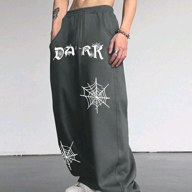 CELANA KULOT PRIA BIGSIZE KOREAN STYLE (KULOT UTUH) DARK MOTIF PRINTER DRAWSTING WIDE LEG PANTS KOREAN STYLE BIGSIZE OVERSIZE ALL SIZE S M L XL 2XL 3XL 4XL 5XL VINZELL INDUSTRIES 4