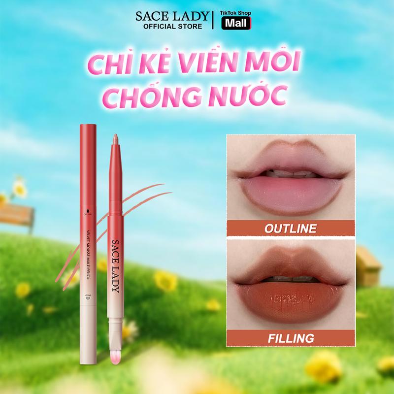 COD Chì Kẻ Môi SACE LADY Mềm Mịn Giúp Đôi Môi Rõ Nét Căng Mọng Dễ Kẻ 0.2g