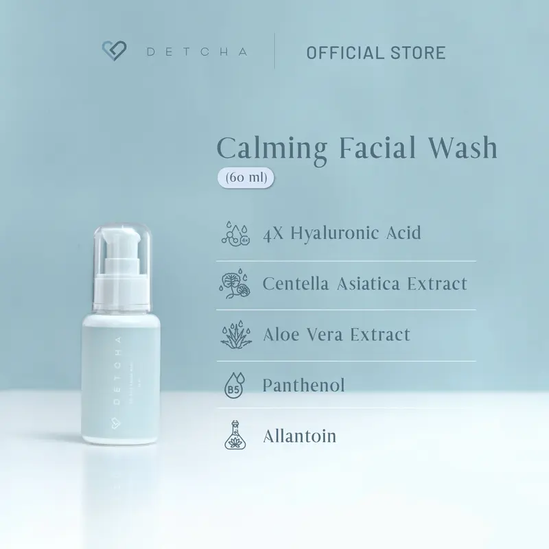 PALING LARIS! DETCHA Gentle Cleanser Sensitive Skin 1X Pakai Kulit Bersih Sampai Pori-Pori Tanpa Drama Ketarik 1
