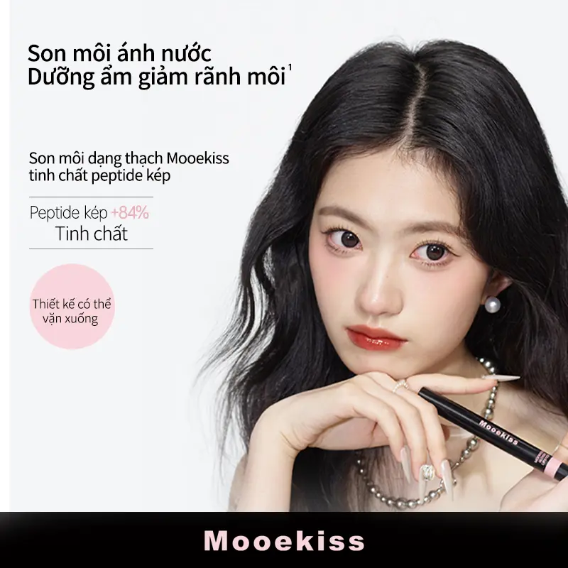 [MỚI] Son Thạch Mooekiss Thêm Tinh Chất Dipeptide Kép Dưỡng Ẩm Giảm Khô Lộ Vân Môi Lên Màu Tự Nhiên Chỉ Trôi Dưỡng Không Trôi Màu Phù Hợp Cho Học Sinh Sinh Viên Và Người Đi Làm 2.2g 3