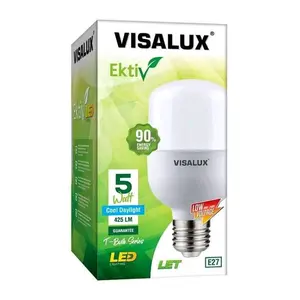 Bola Lampu Visalux LET 5watt 10watt 15watt 20watt Visalux Led 5w 10w 15w 20w Lampu Cahaya Putih Tabung
