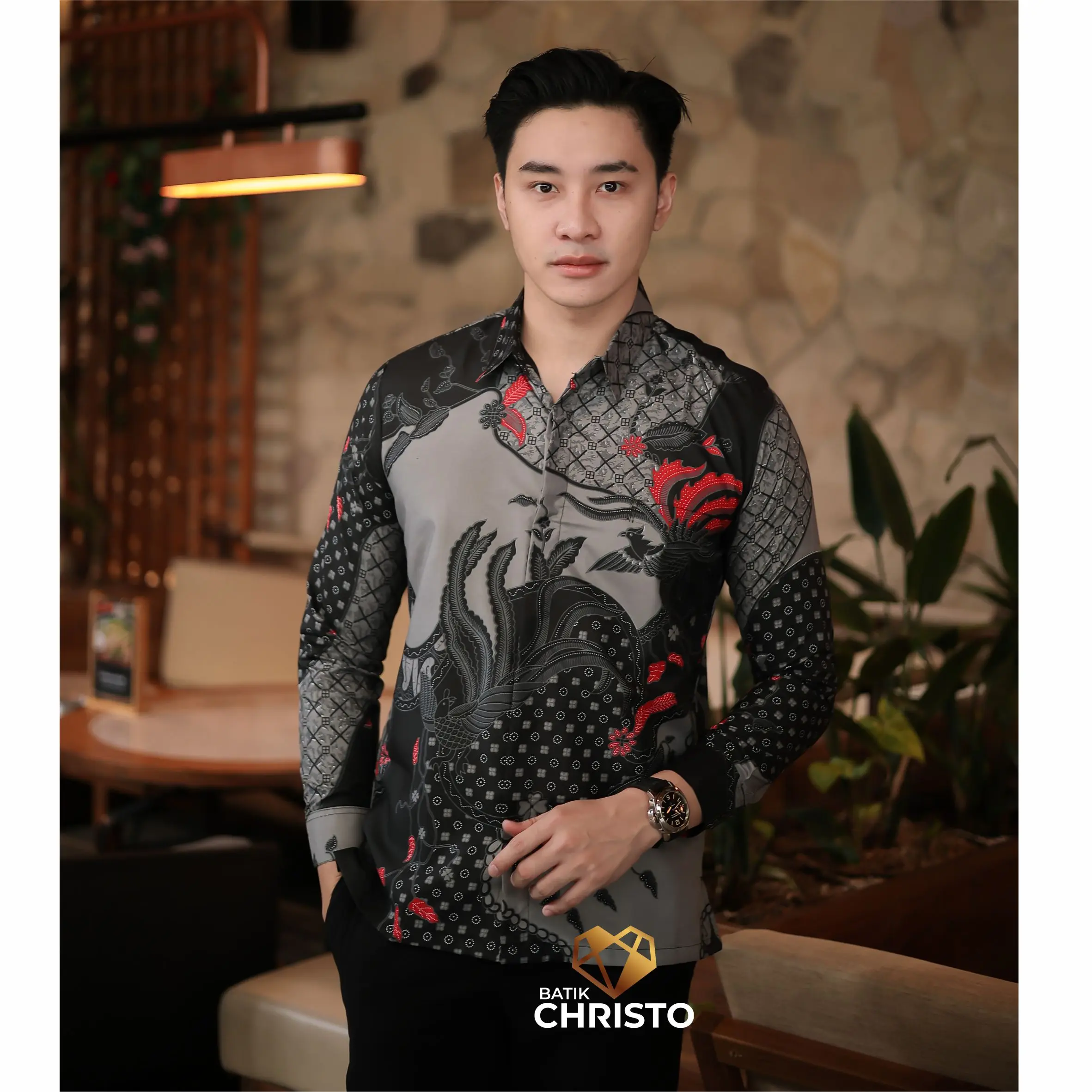 Kemeja Batik Slimfit Lapis Furing Premium 0107 Batik Christo