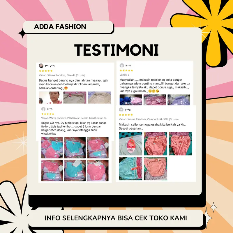 Celana Dalam CD 3pcs GROSIR lembut nyaman ukuran celana dalam Wanita Polos Halus Size M-L-XL-XXL-XXXL Motif Polos Celana Dalam Wanita Premium celana  dalawa  cewek 7
