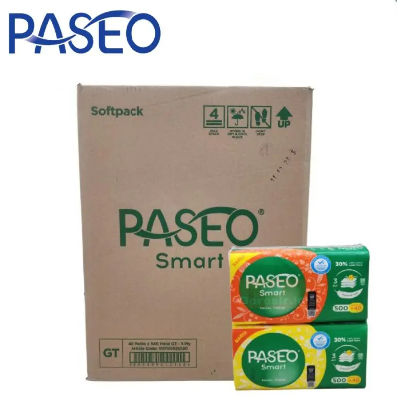 3 PACK TISSUE PASEO 540 SHEETS LBR / TISU MURAH / TISU PASEO - CLEANTIFY 5