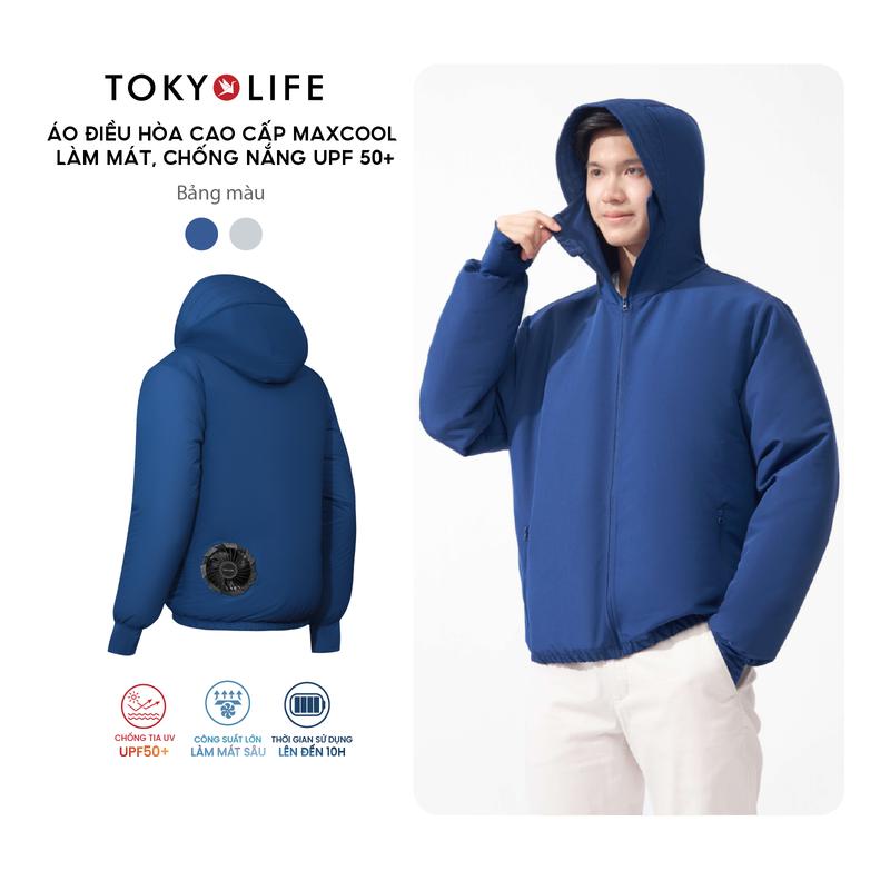 Áo khoác gió có quạt điều hòa cao cấp MAXCOOL làm mát, chống nắng UPF 50+ cho Nam Và Nữ 40005009 - TOKYOLIFE