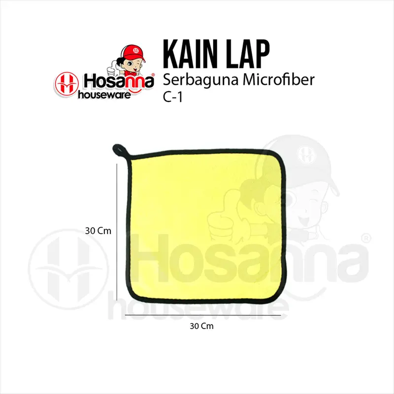 Kain Lap 2 Warna Microfiber  30X30 cm / Lap Mobil Serbaguna (C1) 1