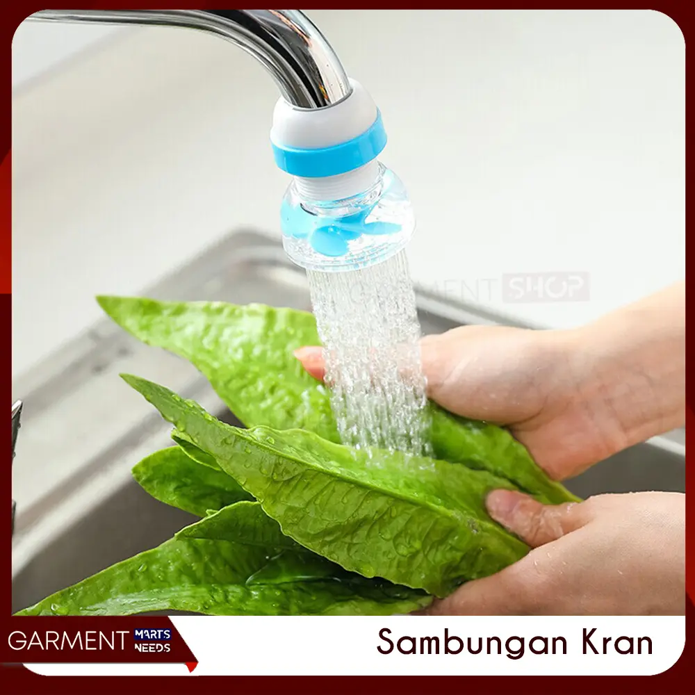Filter Sambungan Kran Saluran Air Wastafel Dapur Kamar Mandi Putar Tarik Fleksibel Waterfall