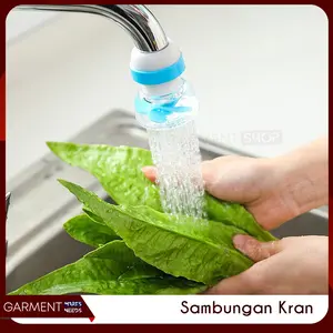 Filter Sambungan Kran Saluran Air Wastafel Dapur Kamar Mandi Putar Tarik Fleksibel Waterfall