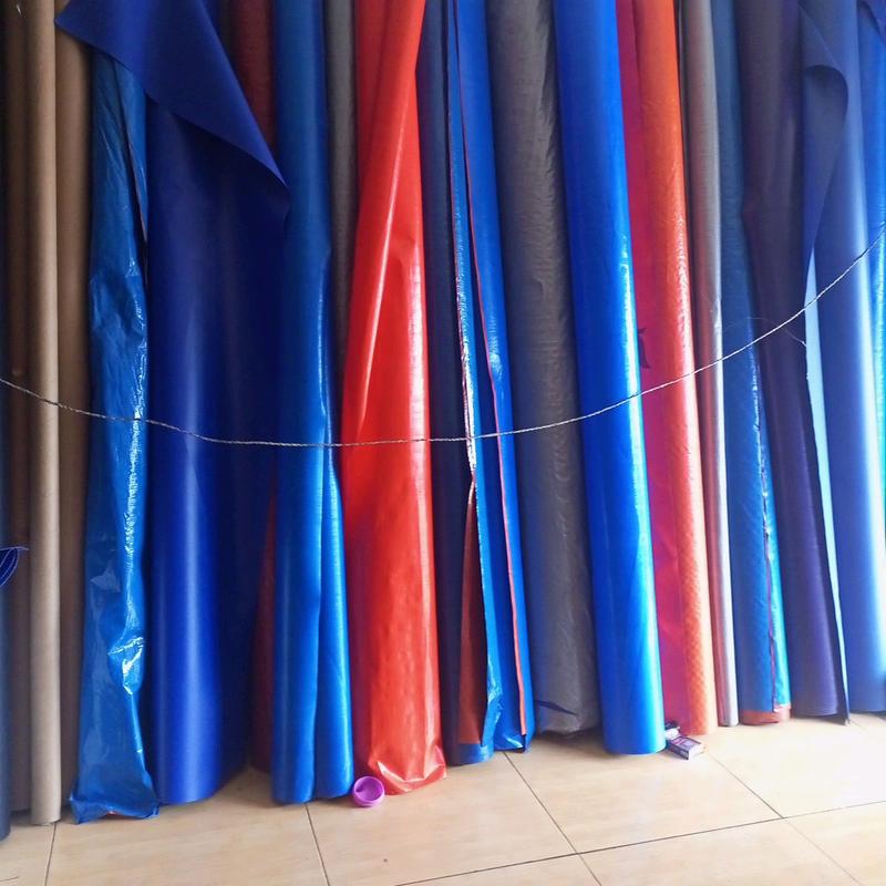 terpal plastik 4x4meter warna biru oren 4