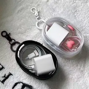 Skylumba Pouch Multifungsi Bag Transparant Mini Tas Charger Adapter Kabel CP01