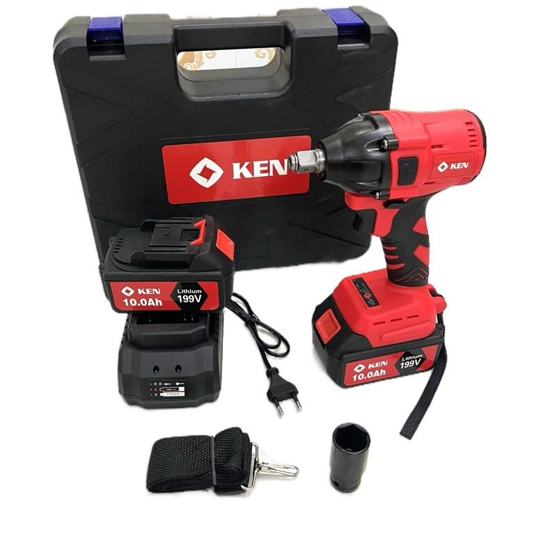 Máy Siết Mở Bulong KEN - Khoan Bắn Tôn Bắt Vít Bộ 2 Pin Lực Siết 450N